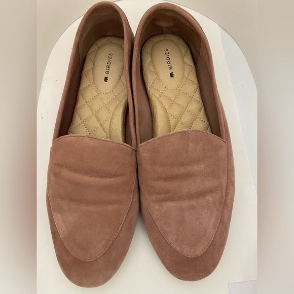 Birdies Shoes - Birdies Blush Suede Loafers